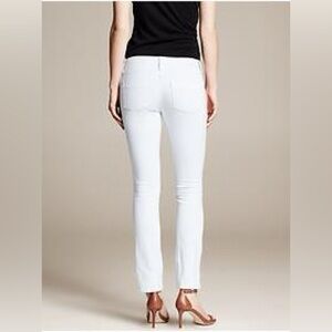 Banana Republic Skinny White Denim Pants